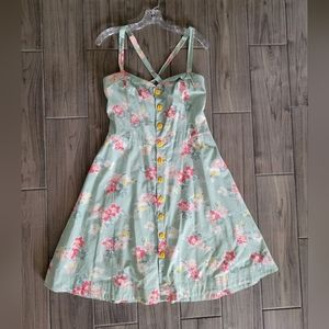 RALPH LAUREN - VINTAGE INSPIRED FLORAL DRESS - SIZE 10